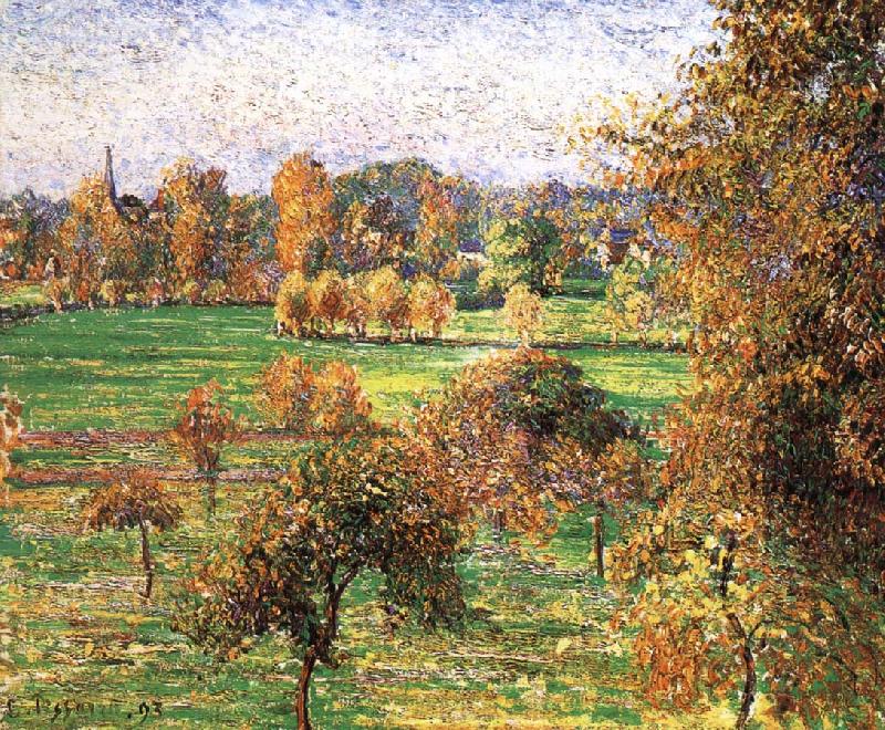 Autumn morning, a large walnut, Camille Pissarro